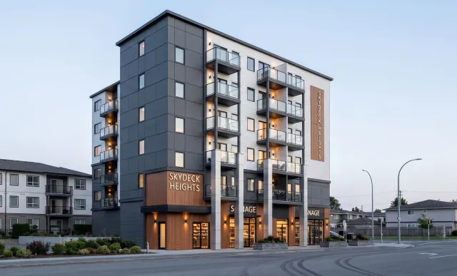 Skydeck Heights — exterior rendering, angle 3 of 3